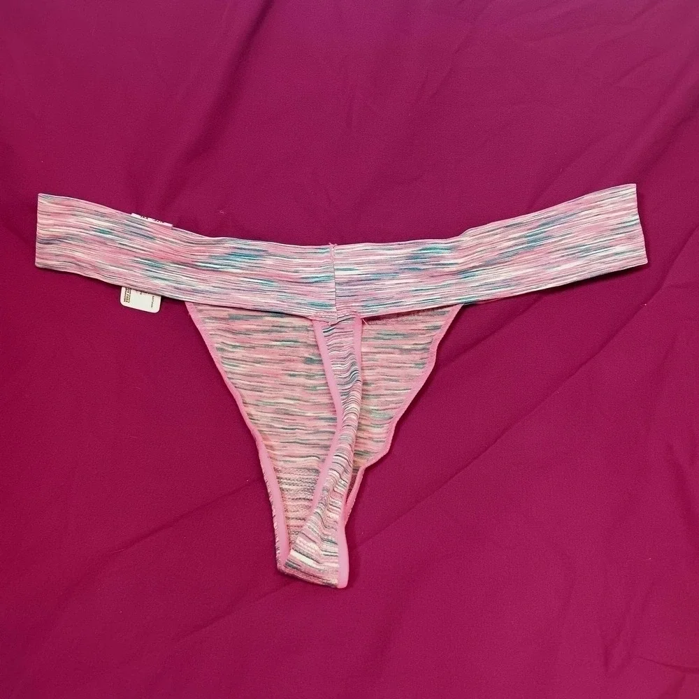 NWT Vintage Joe Boxer‎ Thong Panties XXL Pastel Stripe Stretch Y2K 90s Deadstock
